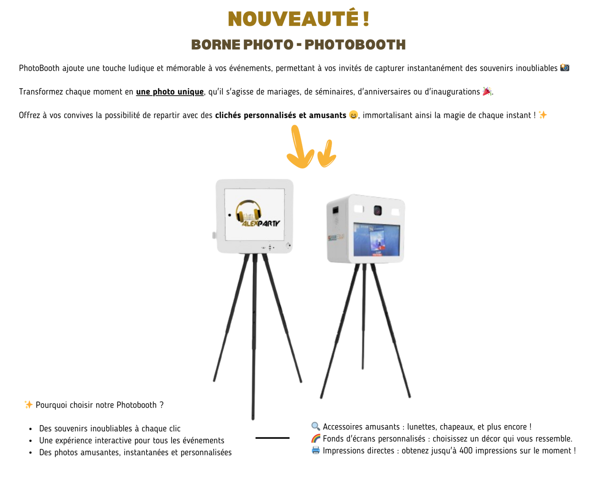 Nouveaute photobooth